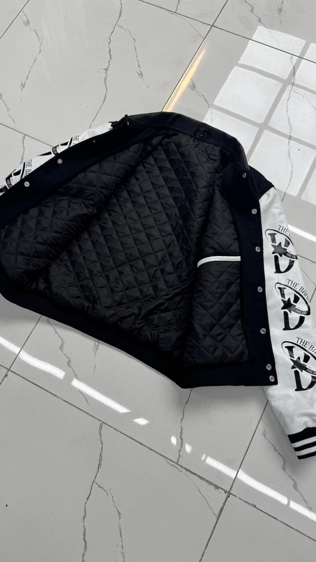 “Breakthrough” Premium Leather Varsity Jacket