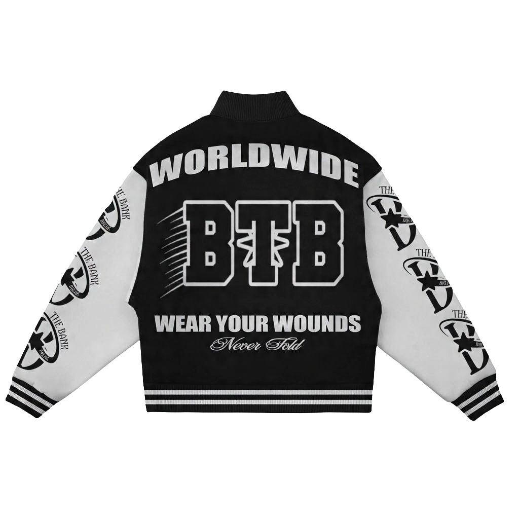 “Breakthrough” Premium Leather Varsity Jacket